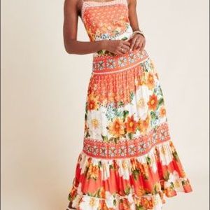 Farm Rio Anthropologie Maxi Dress Lorraine